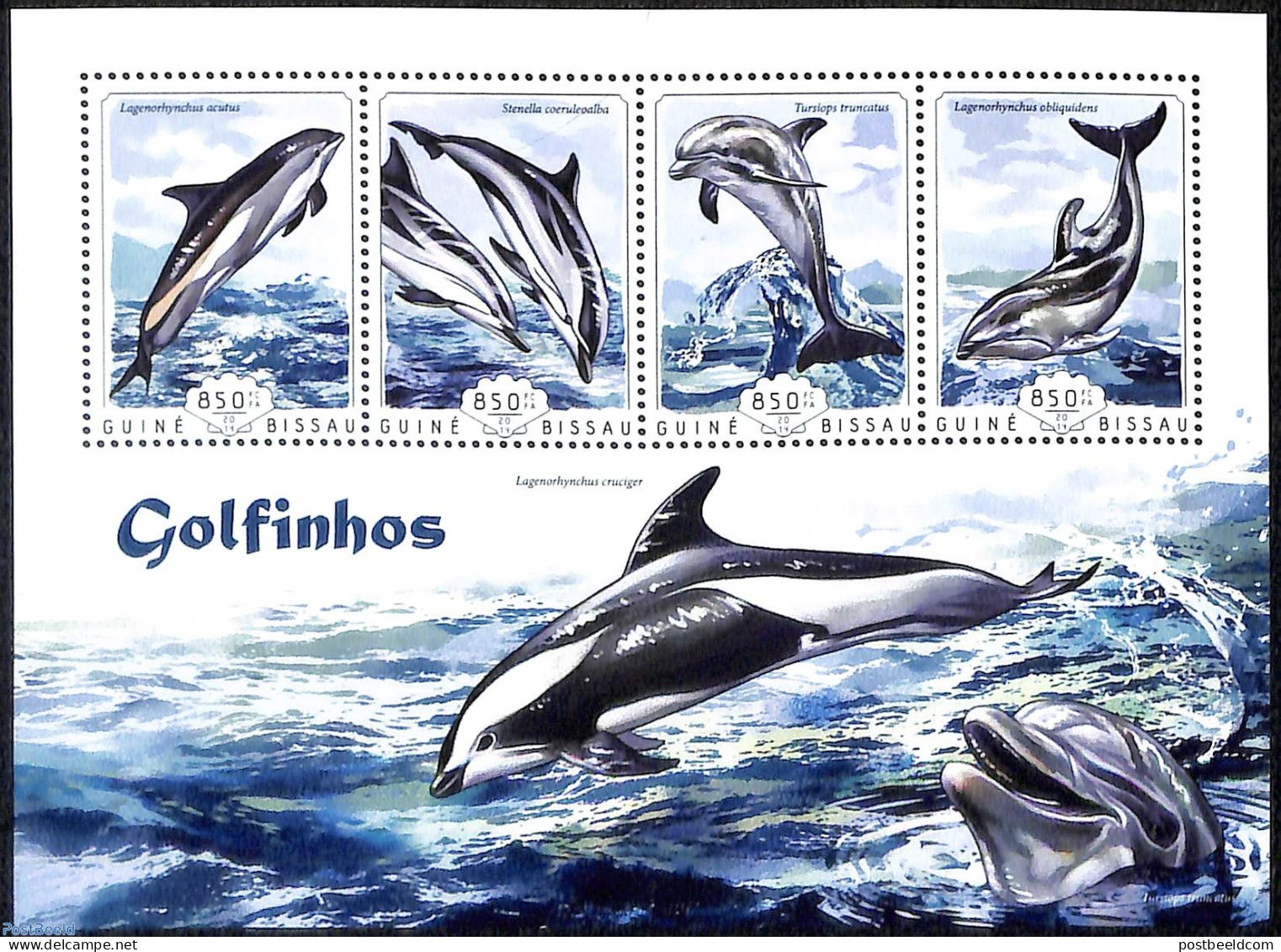 Guinea Bissau 2014 Dolphins, Mint NH, Nature - Sea Mammals - Guinea-Bissau