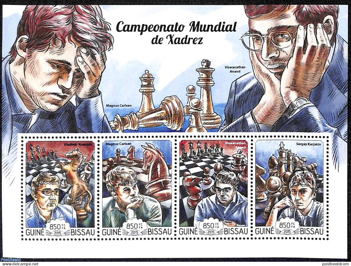 Guinea Bissau 2015 Chess Championship 2015, Mint NH, Sport - Chess - Scacchi