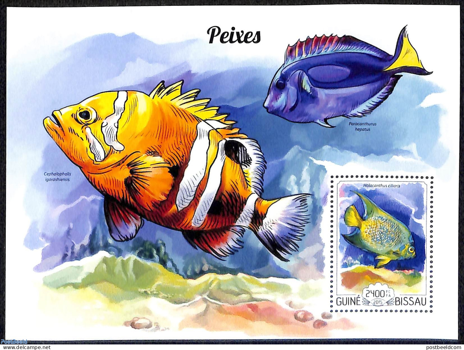 Guinea Bissau 2015 Fishes, Mint NH, Nature - Fish - Pesci