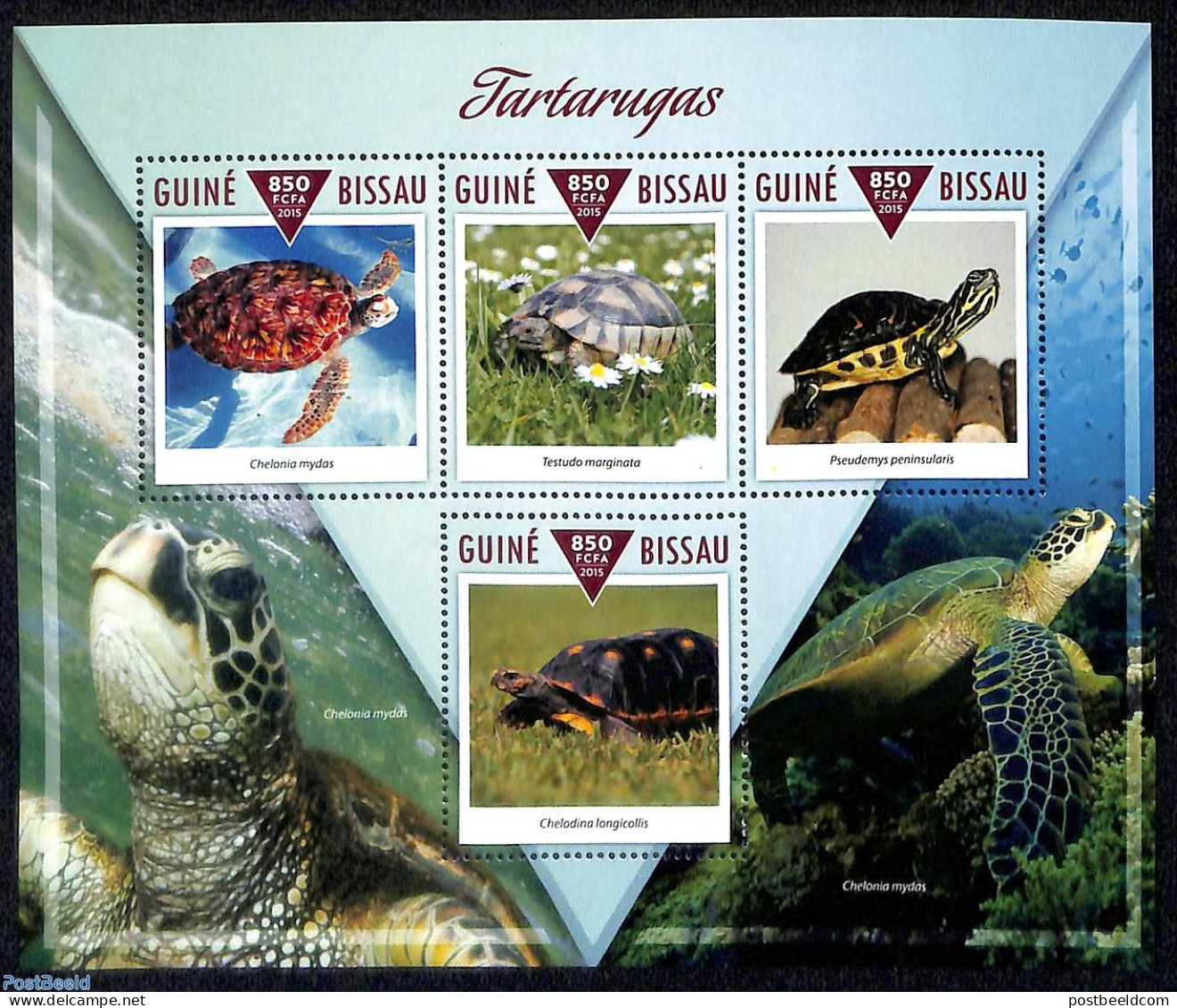 Guinea Bissau 2015 Turtles, Mint NH, Nature - Turtles - Guinea-Bissau