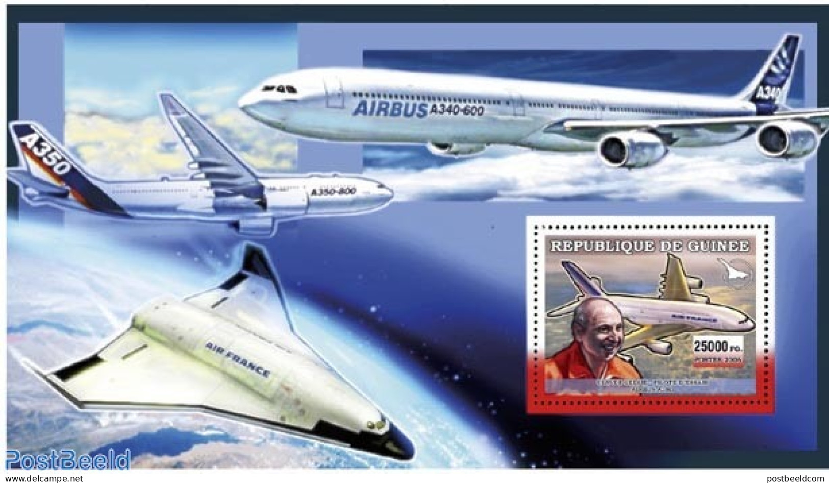 Guinea, Republic 2006 Airbus A380, Mint NH, Transport - Aircraft & Aviation - Avions