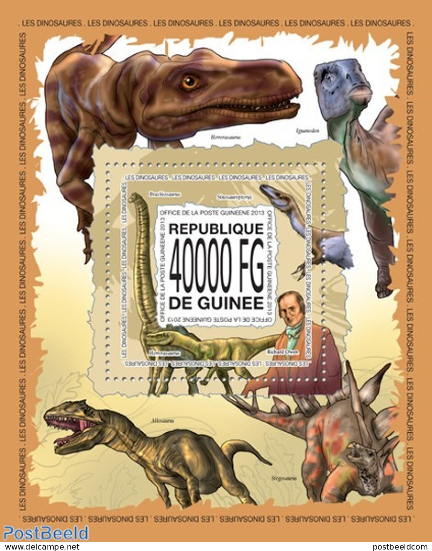 Guinea, Republic 2013 Dinosaurs Of The World, Mint NH, Nature - Prehistoric Animals - Prehistorics