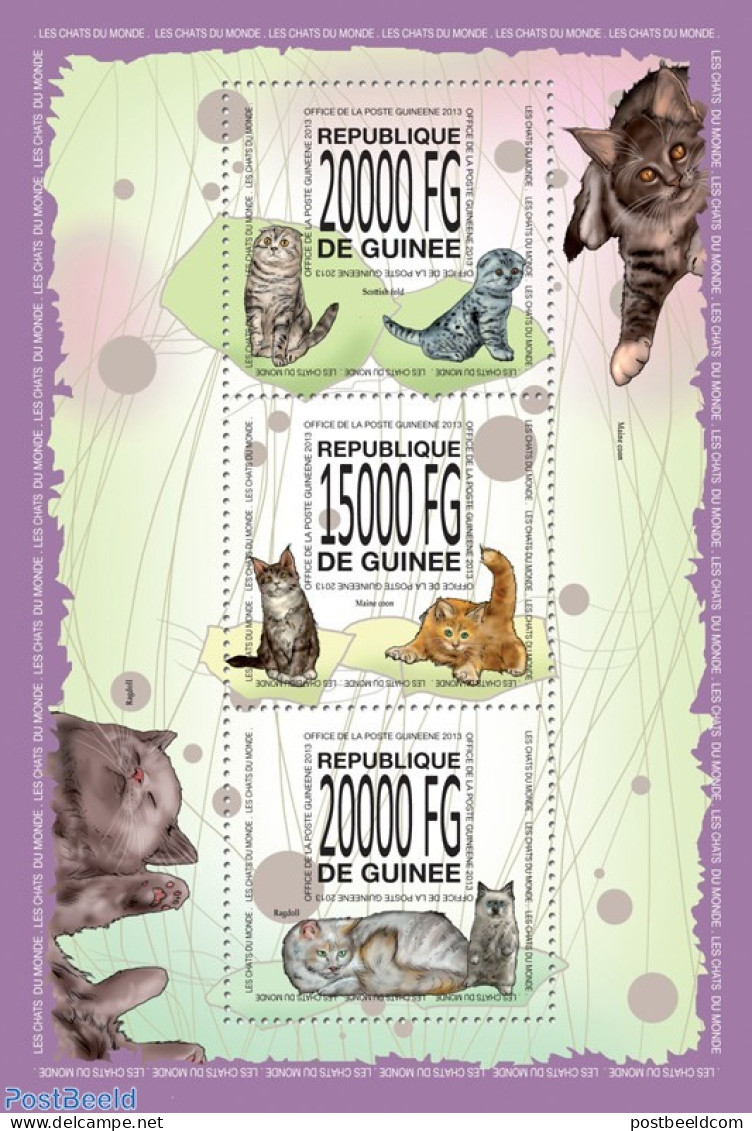 Guinea, Republic 2013 Cats Of The World, Mint NH, Nature - Cats - Autres & Non Classés