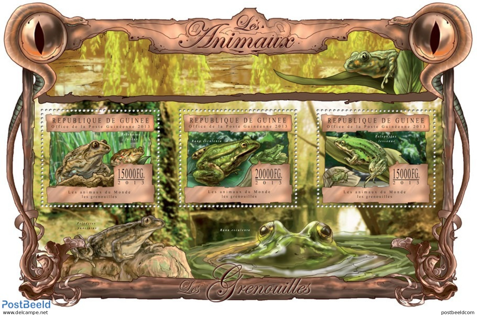 Guinea, Republic 2013 Frogs, Mint NH, Nature - Frogs & Toads - Autres & Non Classés