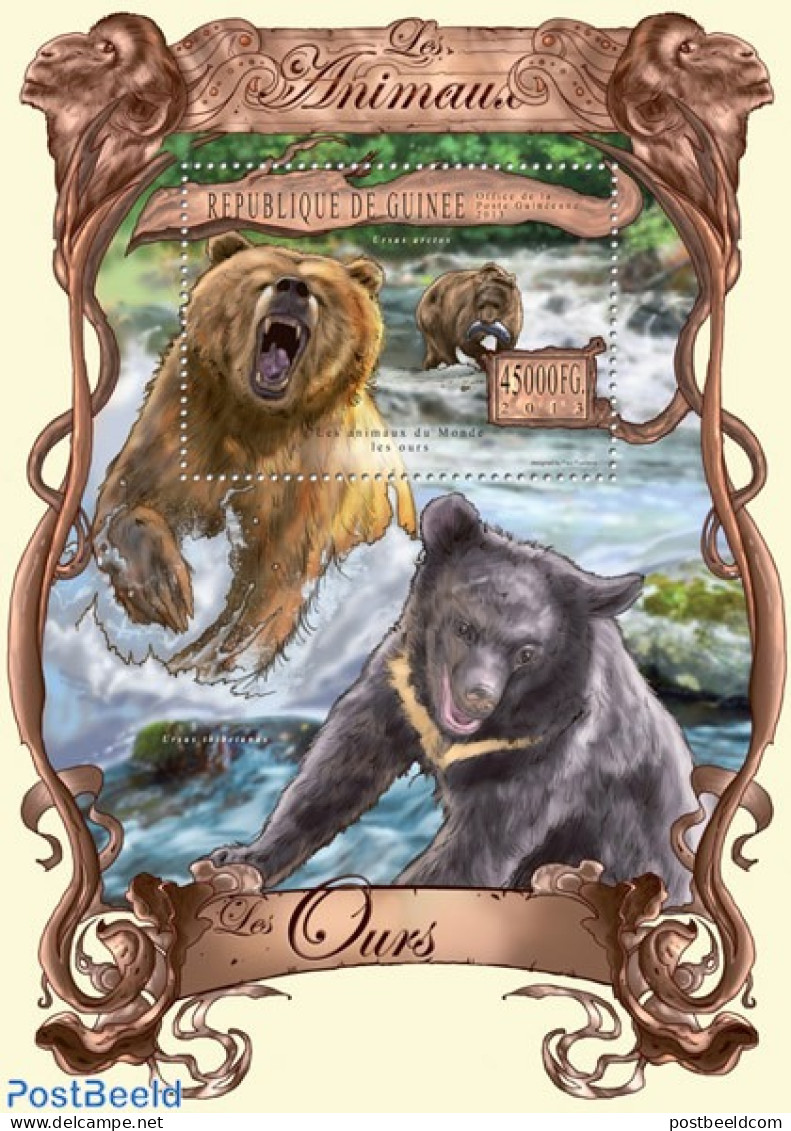 Guinea, Republic 2013 Bears, Mint NH, Nature - Bears - Autres & Non Classés