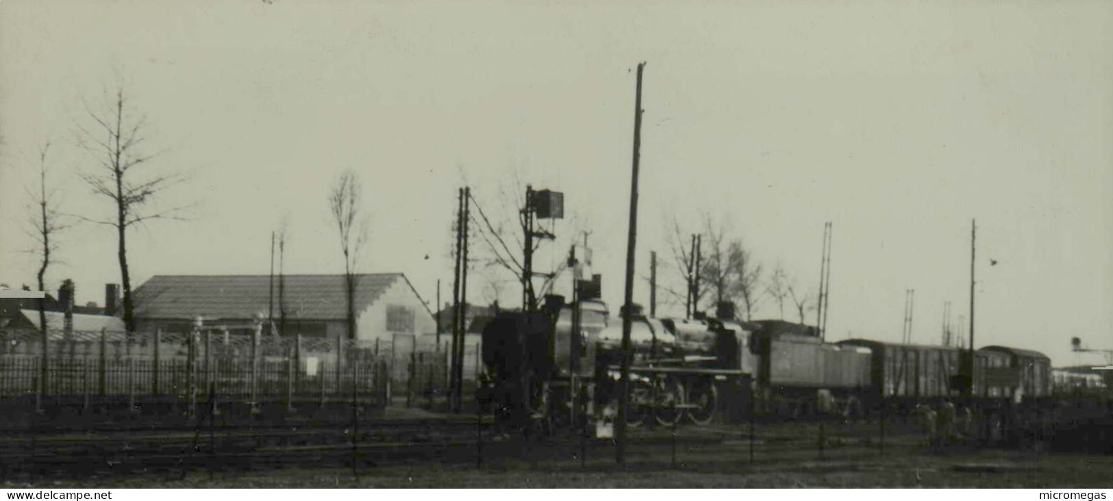 Reproduction - LE BOURGET - Gare D'Echange - Départ  Du R.A. (Rame Automobile) 211-C, Juin 1956 - Trains