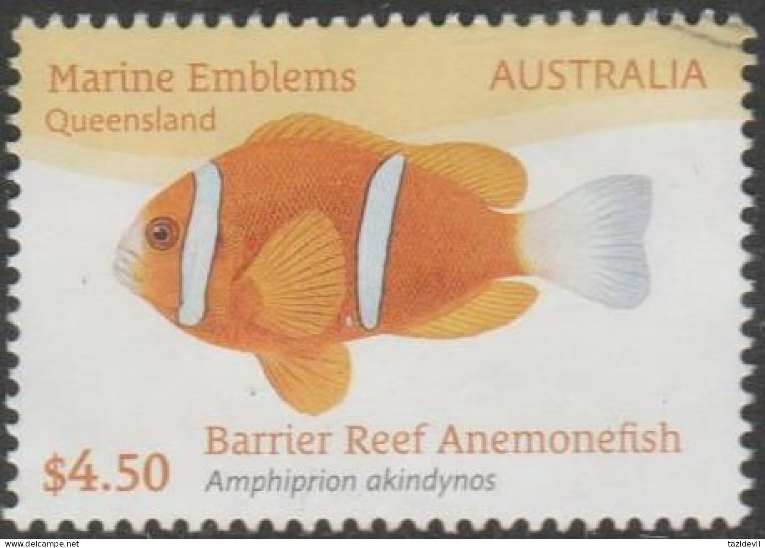 AUSTRALIA - USED 2024 $4.50 Marine Emblems - Barrier Reef Anemonefish, Queensland - Gebraucht