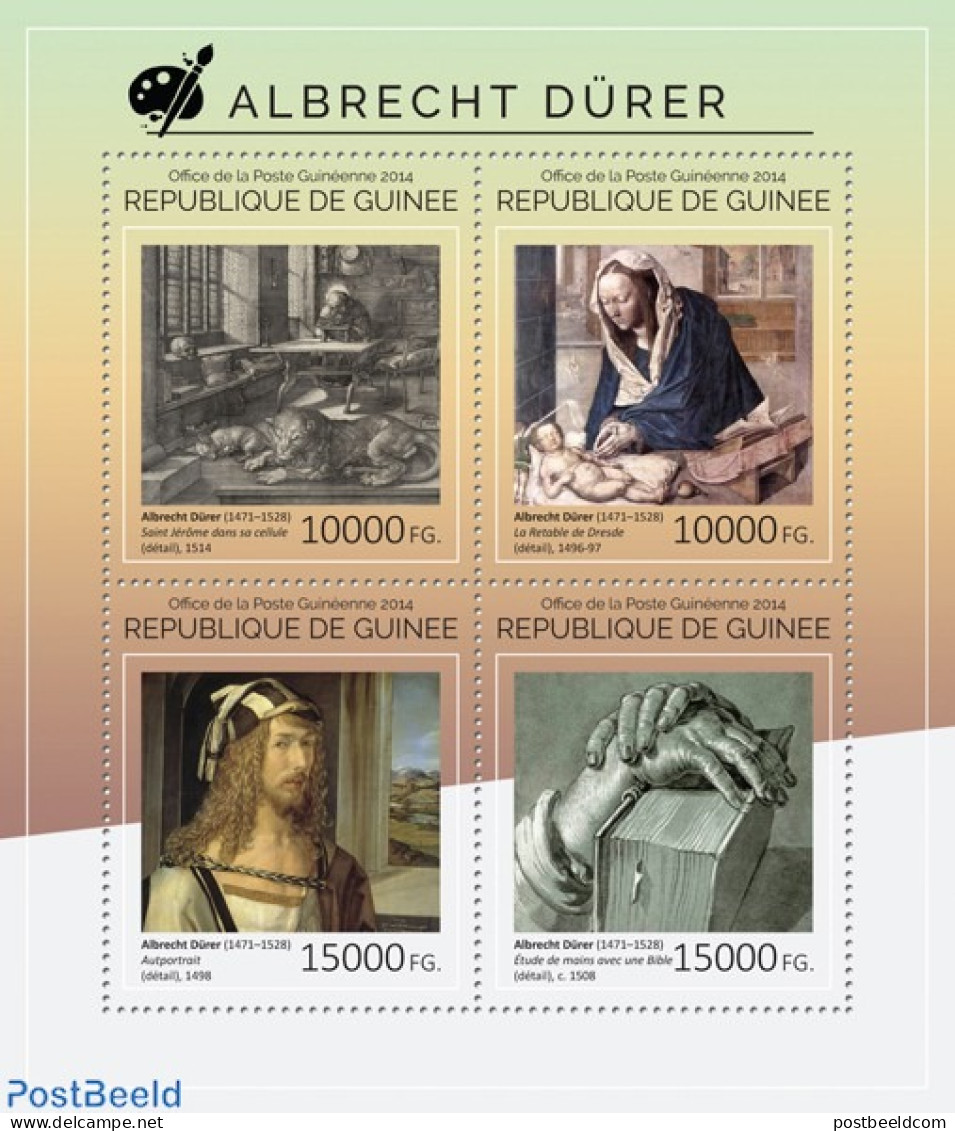 Guinea, Republic 2014 Albrecht Dürer, Mint NH, Art - Dürer, Albrecht - Paintings - Autres & Non Classés
