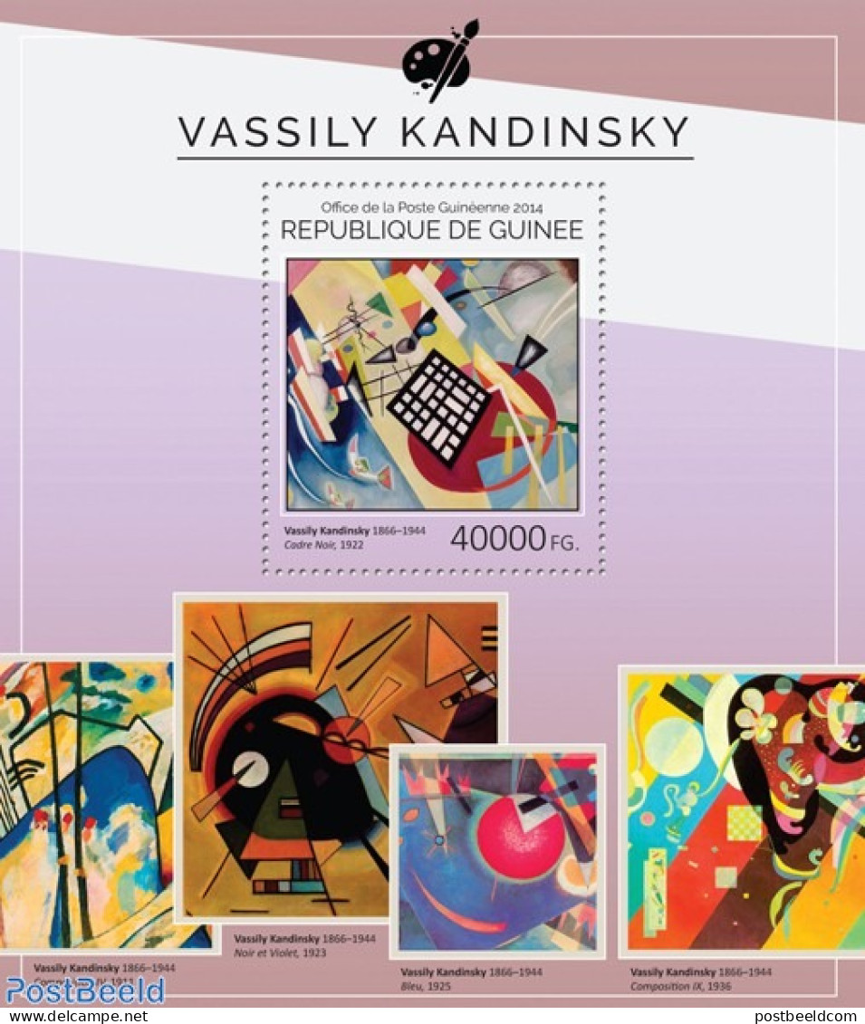 Guinea, Republic 2014 Vassily Kandinsky, Mint NH, Art - Paintings - Autres & Non Classés