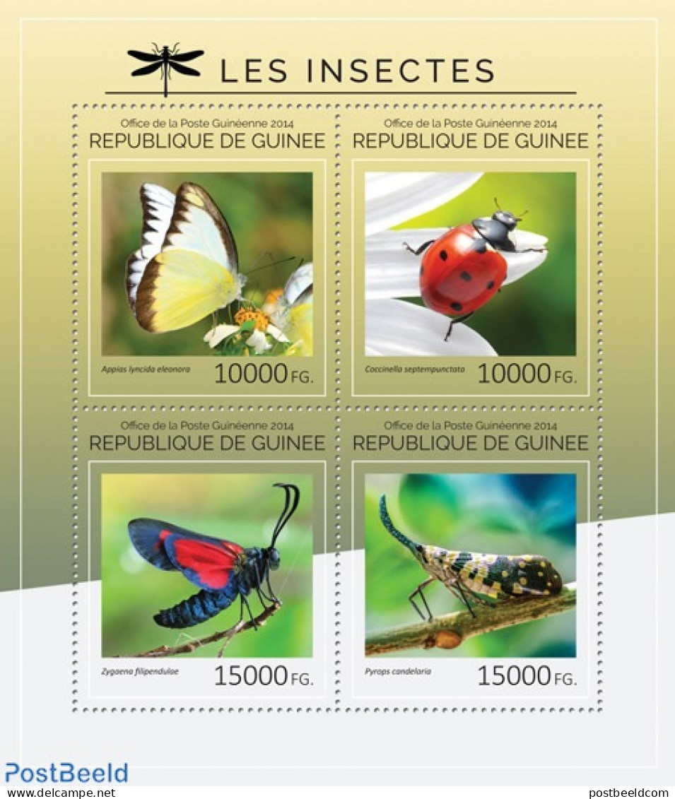 Guinea, Republic 2014 Insects, Mint NH, Nature - Butterflies - Insects - Other & Unclassified