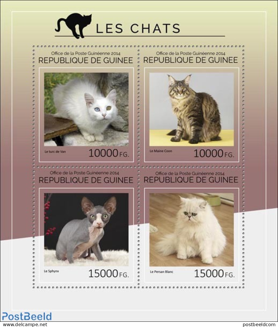 Guinea, Republic 2014 Cats, Mint NH, Nature - Cats - Altri & Non Classificati