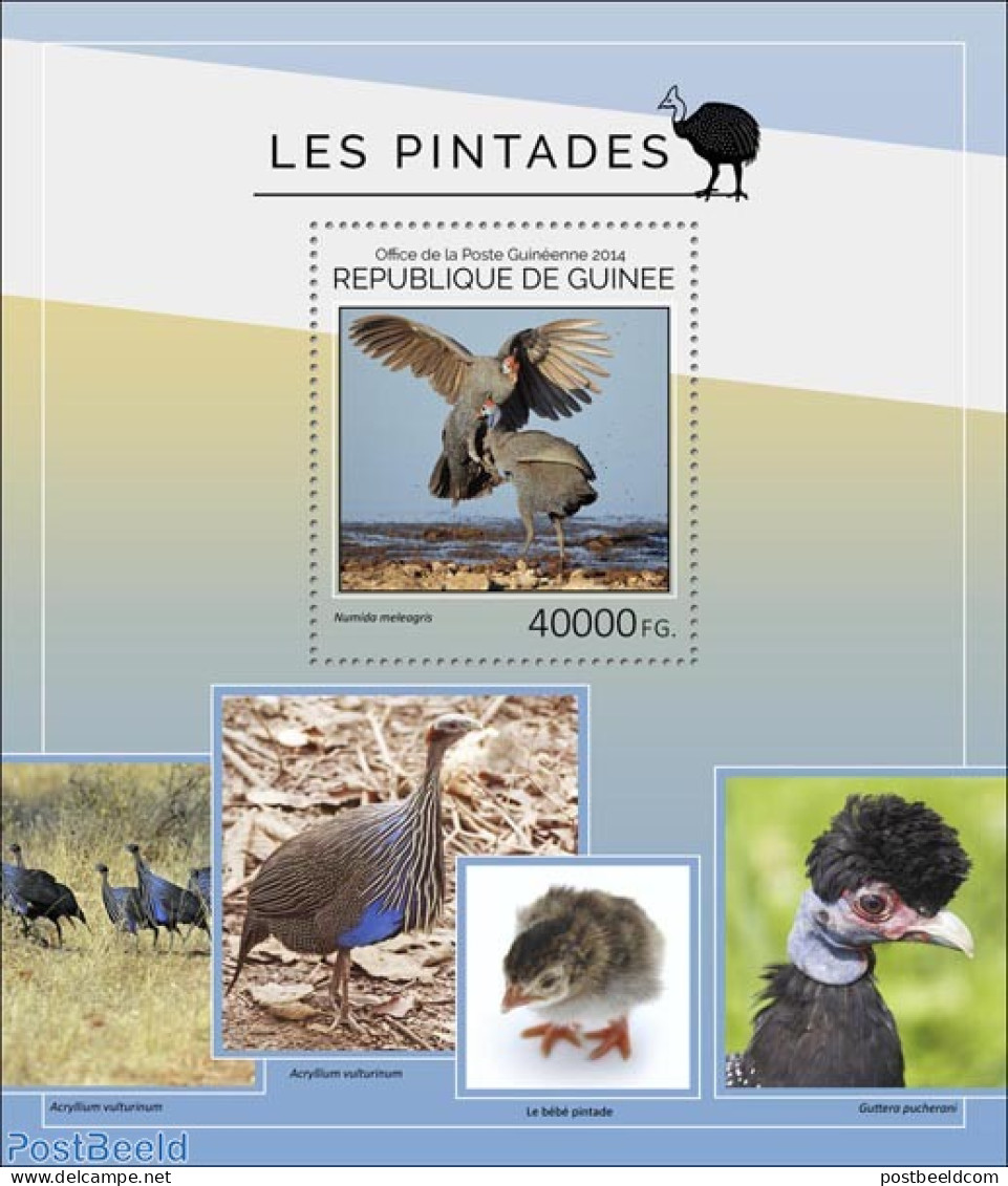 Guinea, Republic 2014 Guineafowls, Mint NH, Nature - Birds - Autres & Non Classés