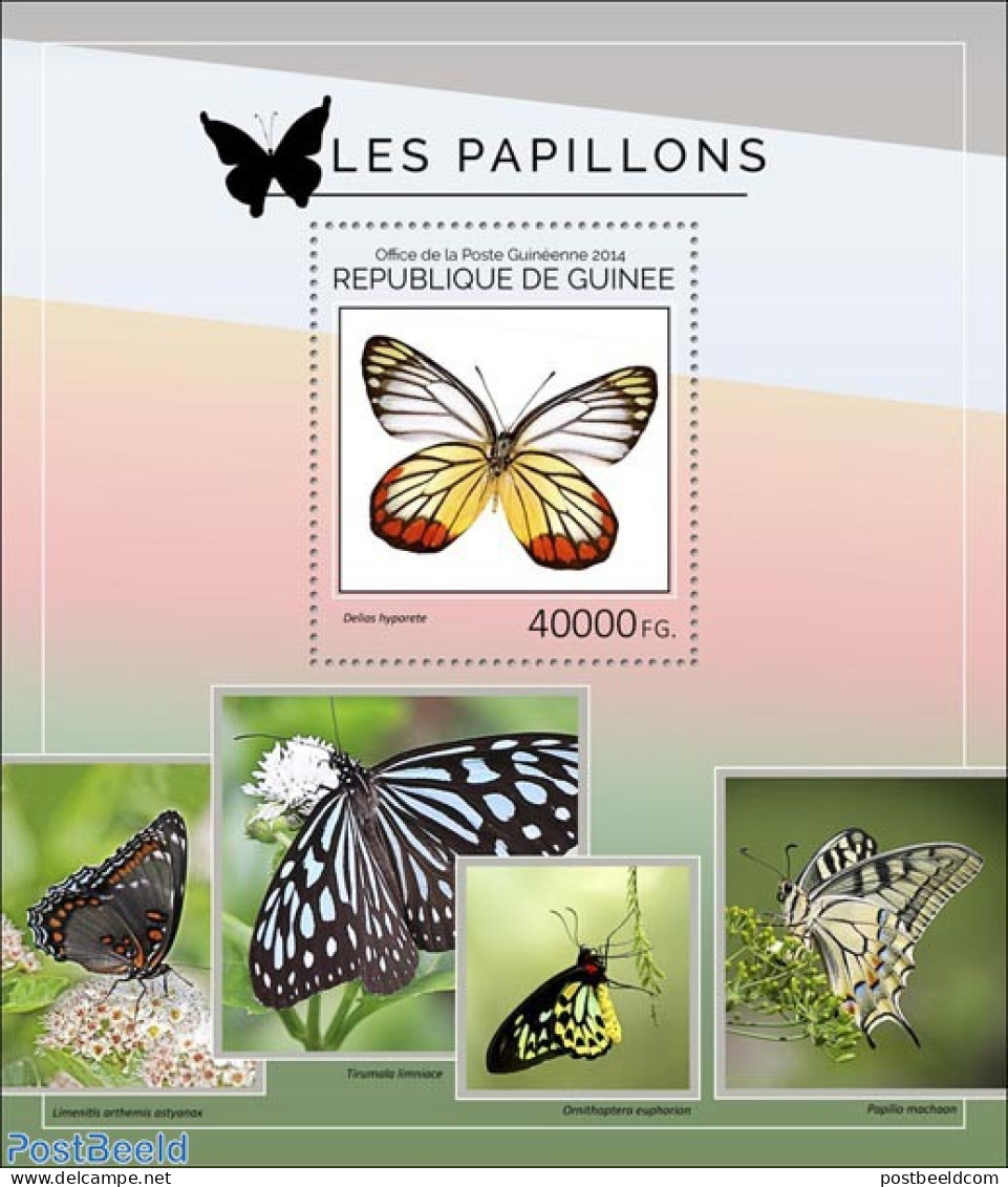 Guinea, Republic 2014 Butterflies, Mint NH, Nature - Butterflies - Otros & Sin Clasificación