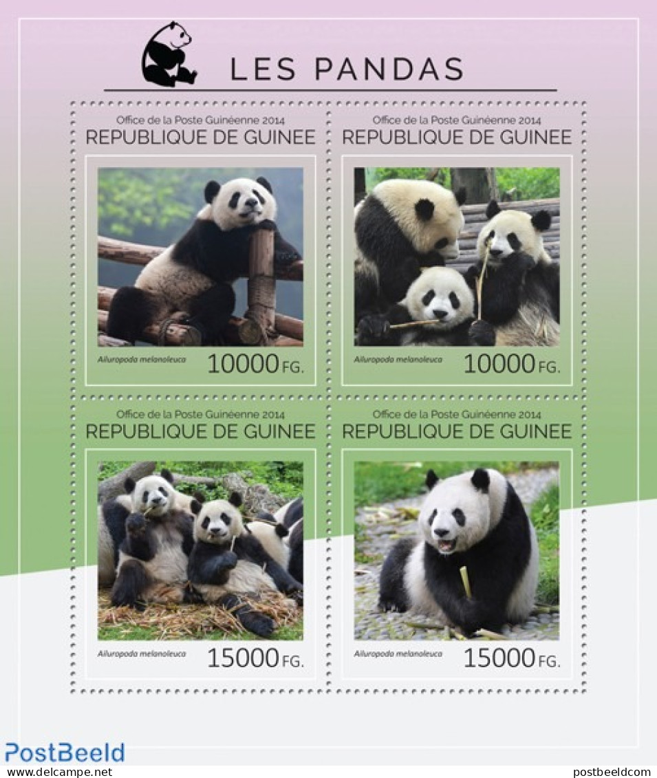 Guinea, Republic 2014 Pandas, Mint NH, Nature - Pandas - Andere & Zonder Classificatie