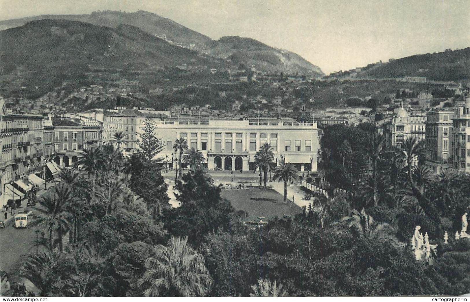 Postcard France Nice Les Jardins L'avenue De Verdun - Sonstige & Ohne Zuordnung