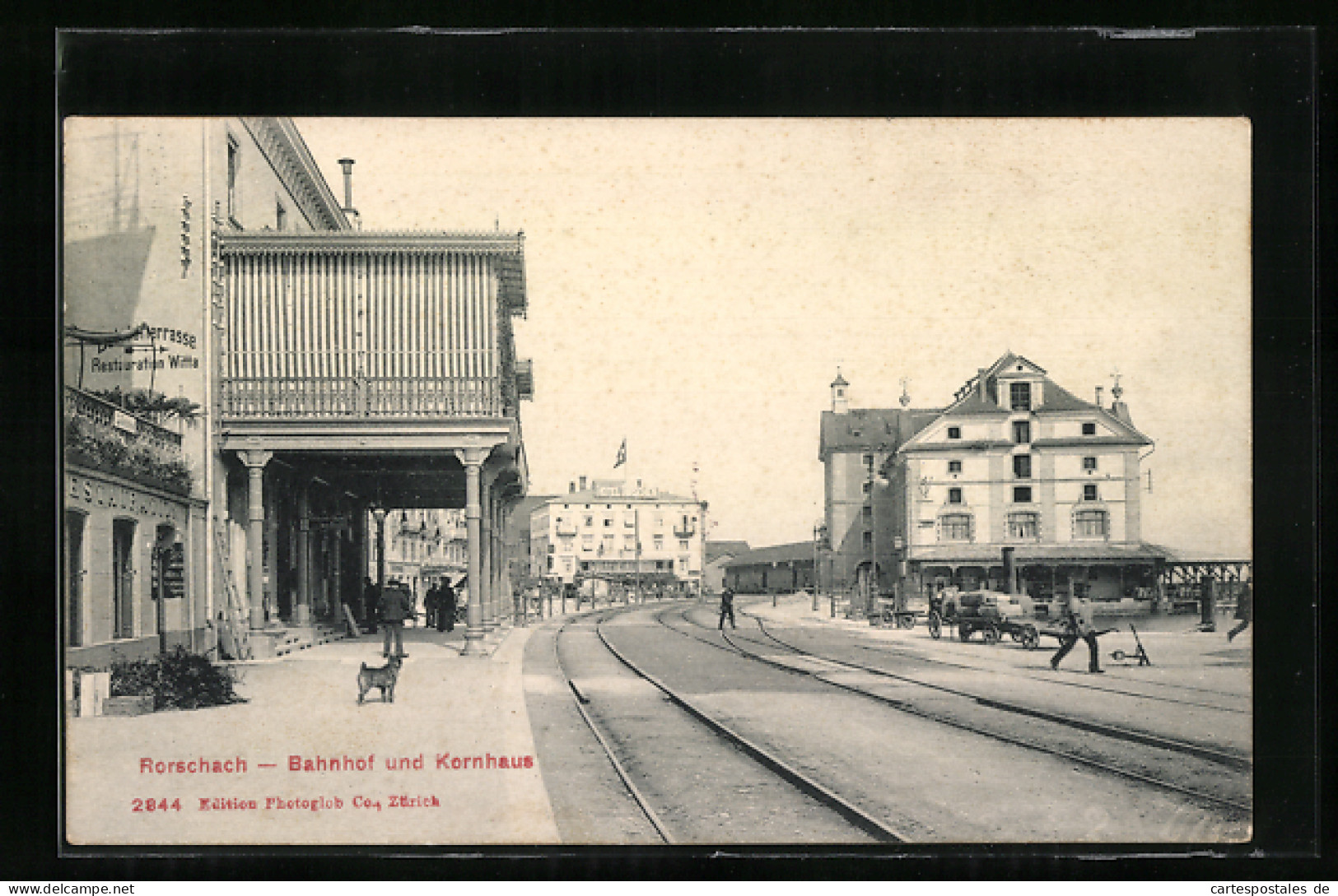 AK Rorschach, Bahnhof Und Kornhaus  - Rorschach