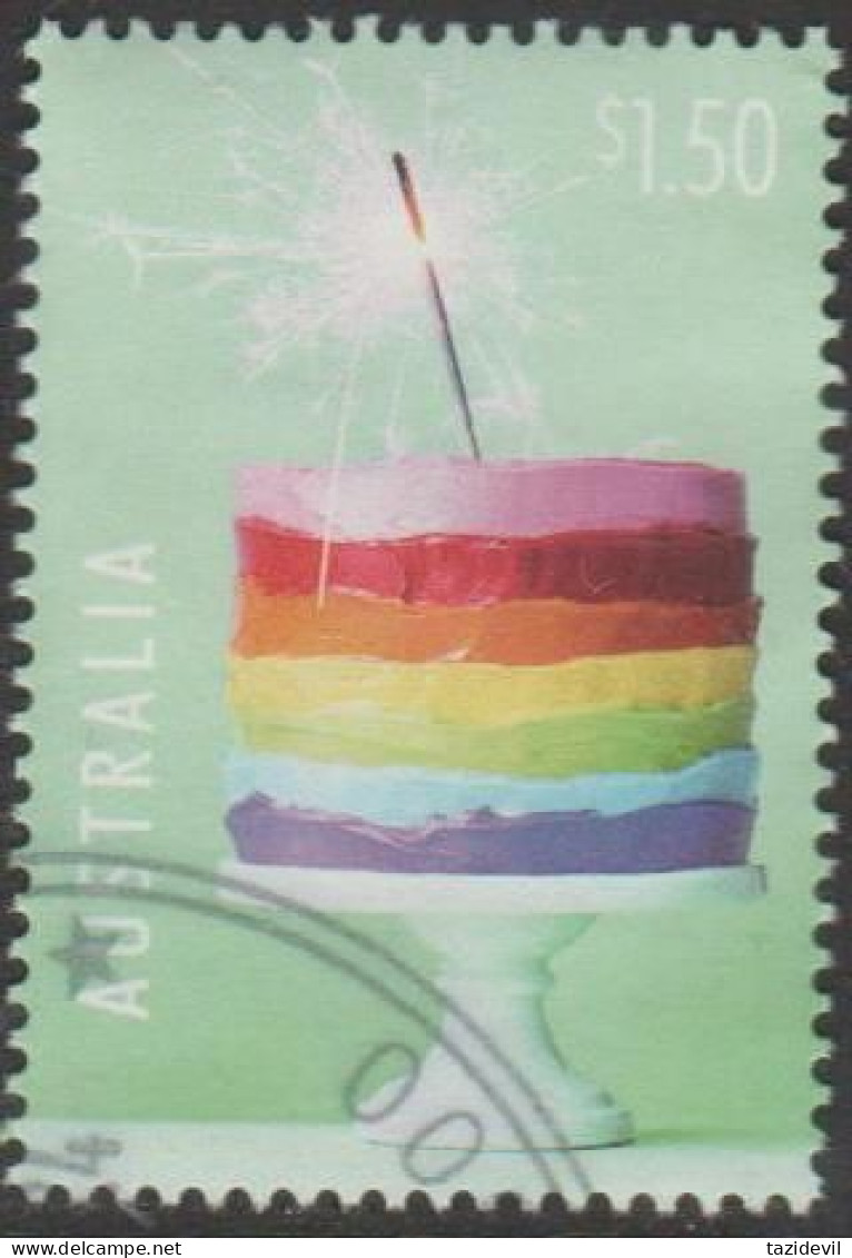 AUSTRALIA - USED 2024 $1.50 Special Occasions - Birthday Cake - Gebruikt