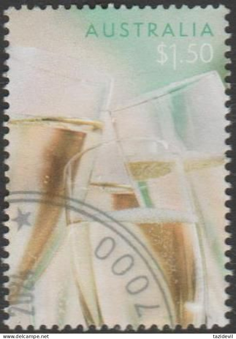 AUSTRALIA - USED 2024 $1.50 Special Occasions - Champagne Flutes - Used Stamps