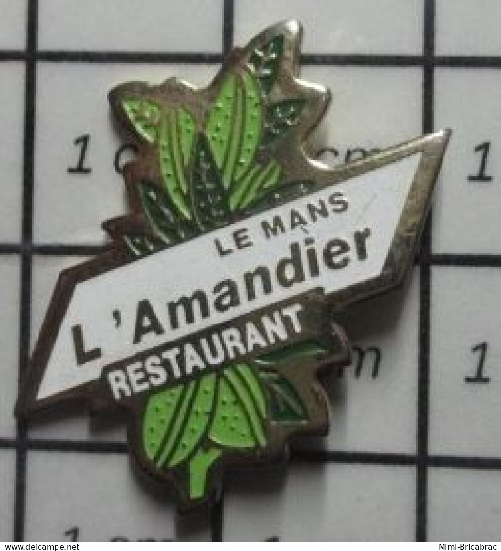 3417 Pin's Pins / Beau Et Rare / ALIMENTATION / RESTAURANT L'AMANDIER LE MANS - Alimentation