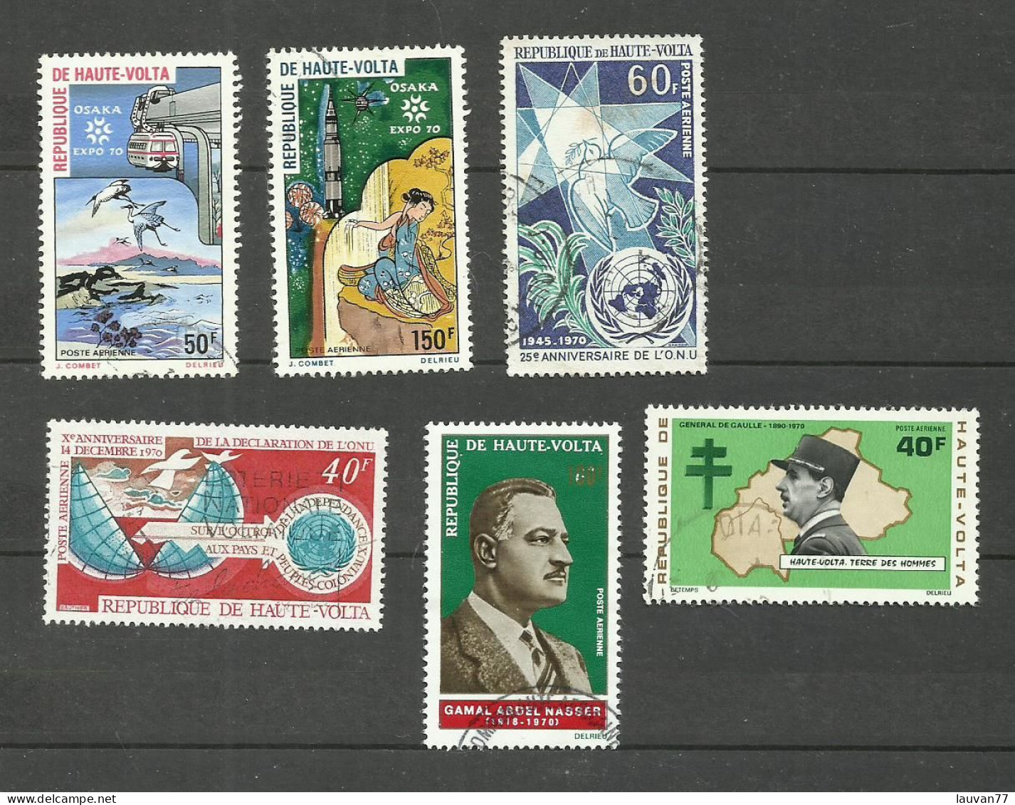 HAUTE-VOLTA POSTE AERIENNE N°82 à 84, 87, 90, 95 Cote 4.25€ - Haute-Volta (1958-1984)