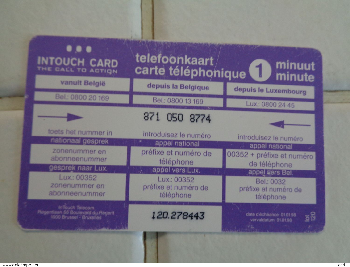 Belgium Phonecard - GSM-Kaarten, Herlaadbaar & Voorafbetaald