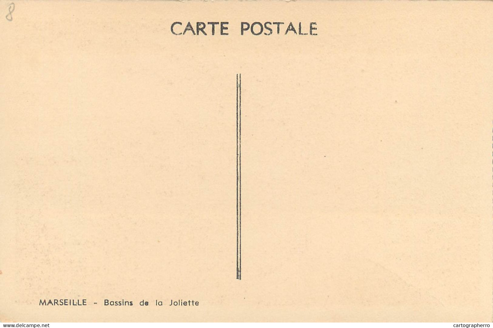 Postcard France Marseilles Bassins De La Joliette - Sin Clasificación