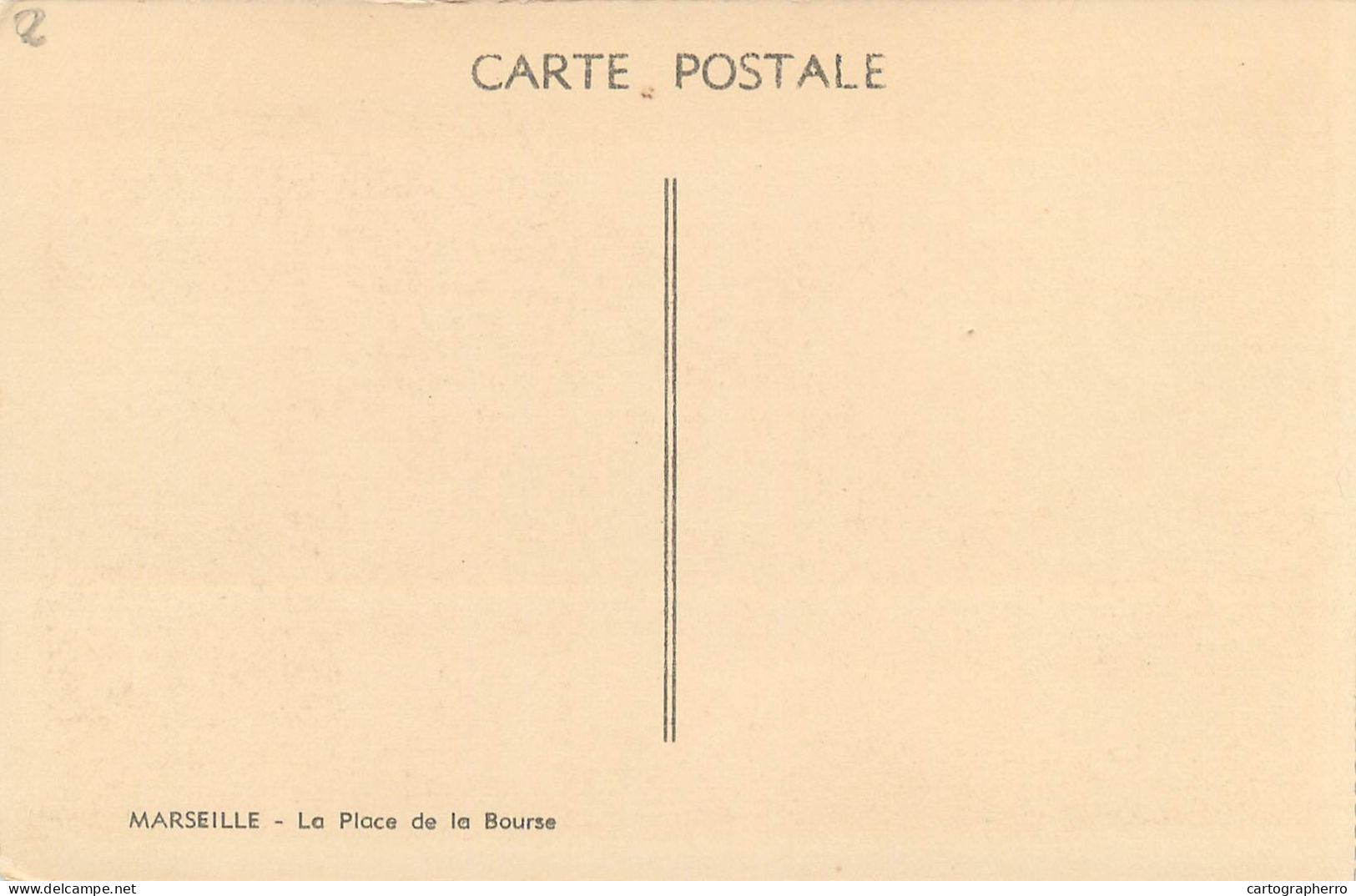 Postcard France Marseilles La Place De La Bourse - Unclassified