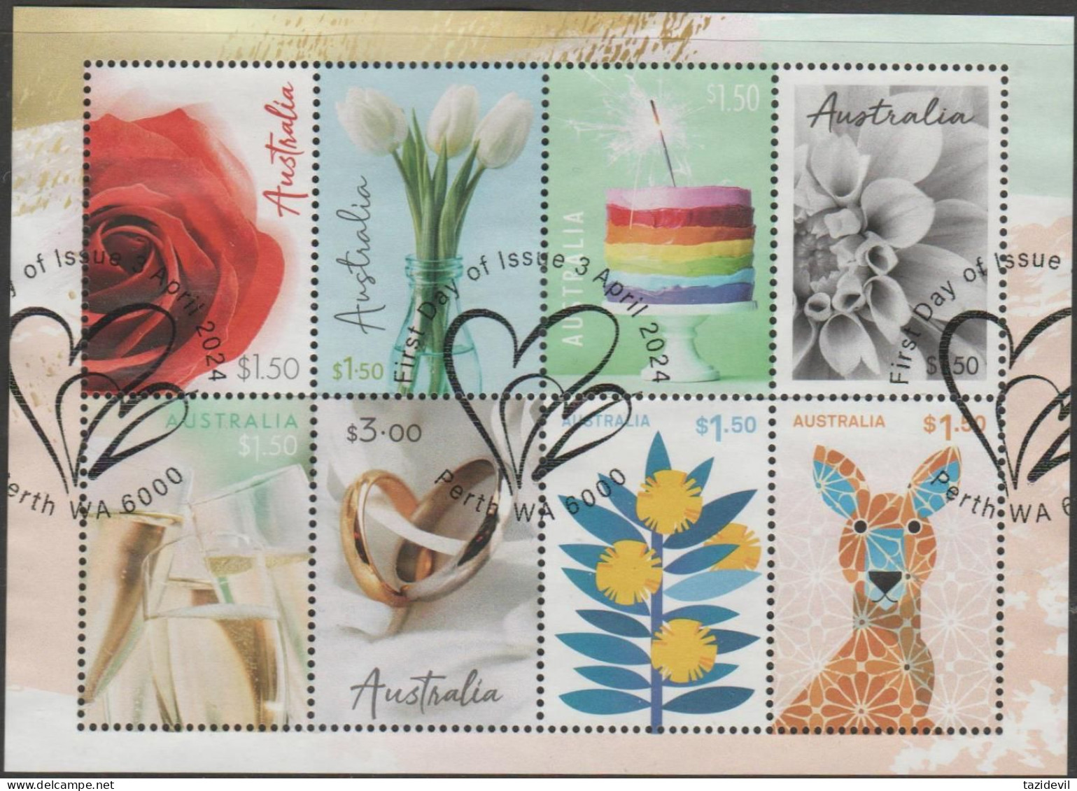 AUSTRALIA - USED 2024 $13.50 Special Occasions Souvenir Sheet - Gebruikt