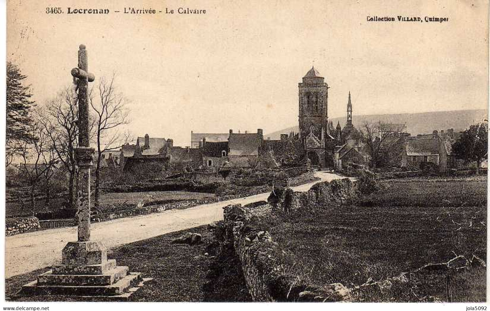 29 - LOCRONAN - L'arrivée - Le Calvaire - Locronan