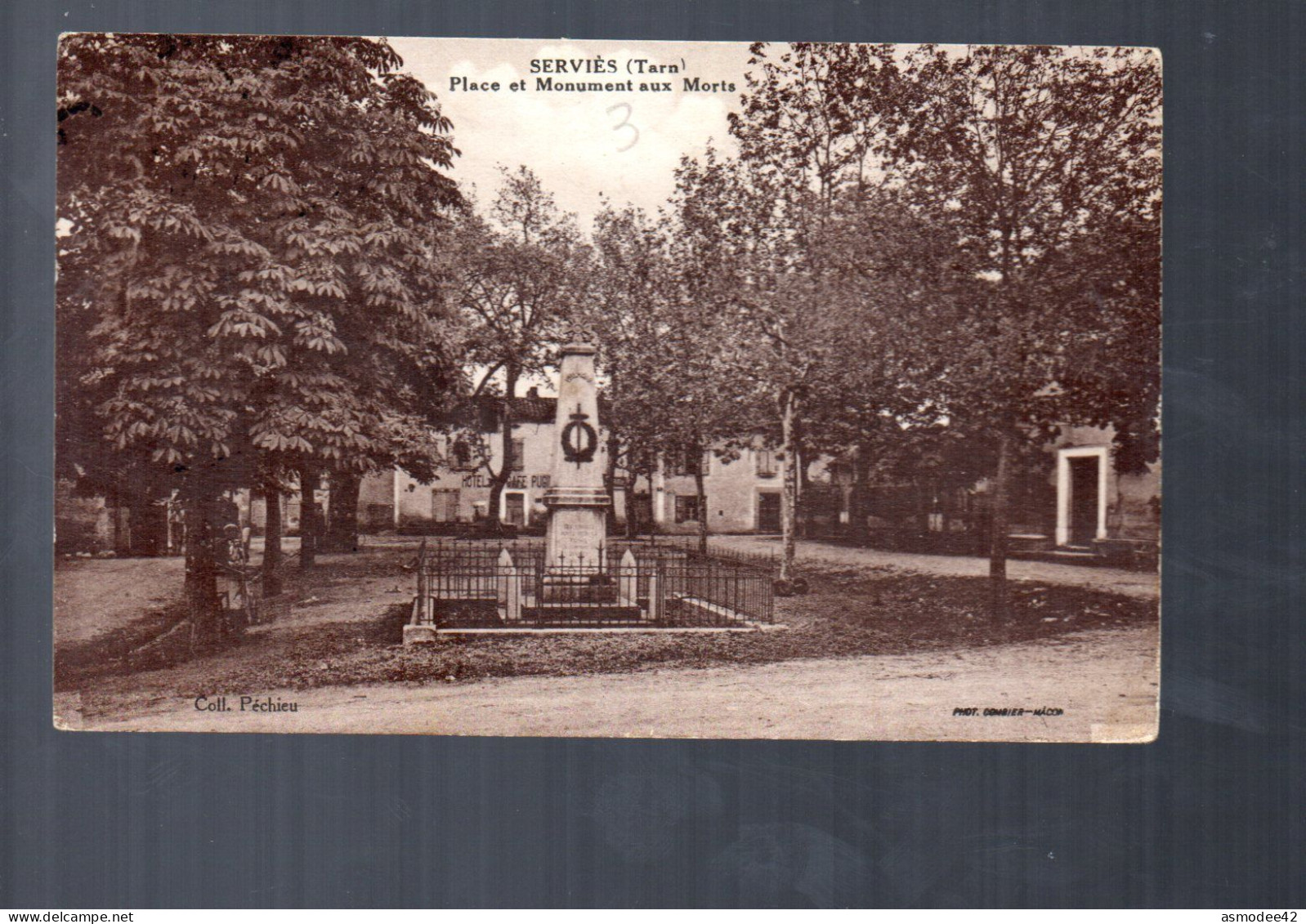 SERVIES PLACE ET MONUMENT AUX MORTS - Sonstige & Ohne Zuordnung