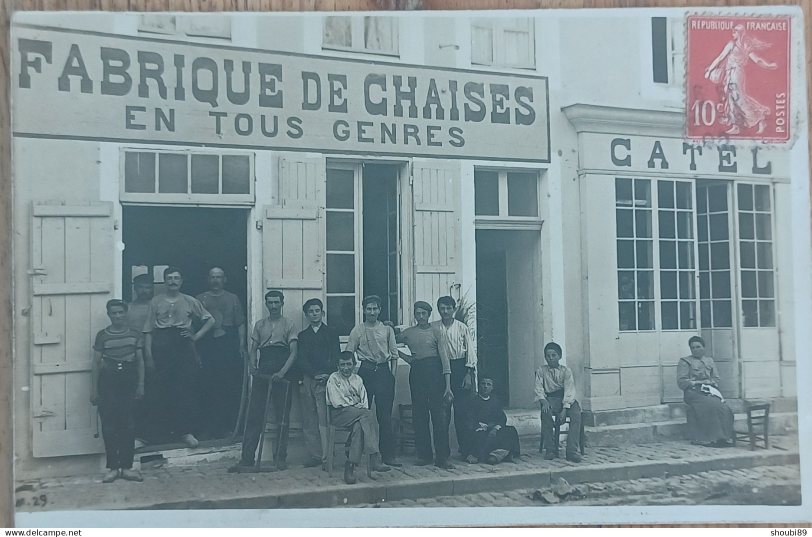 MARANS FABRIQUE DE CHAISES CATEL  MAGASIN DEVANTURE CARTE PHOTO - Other & Unclassified