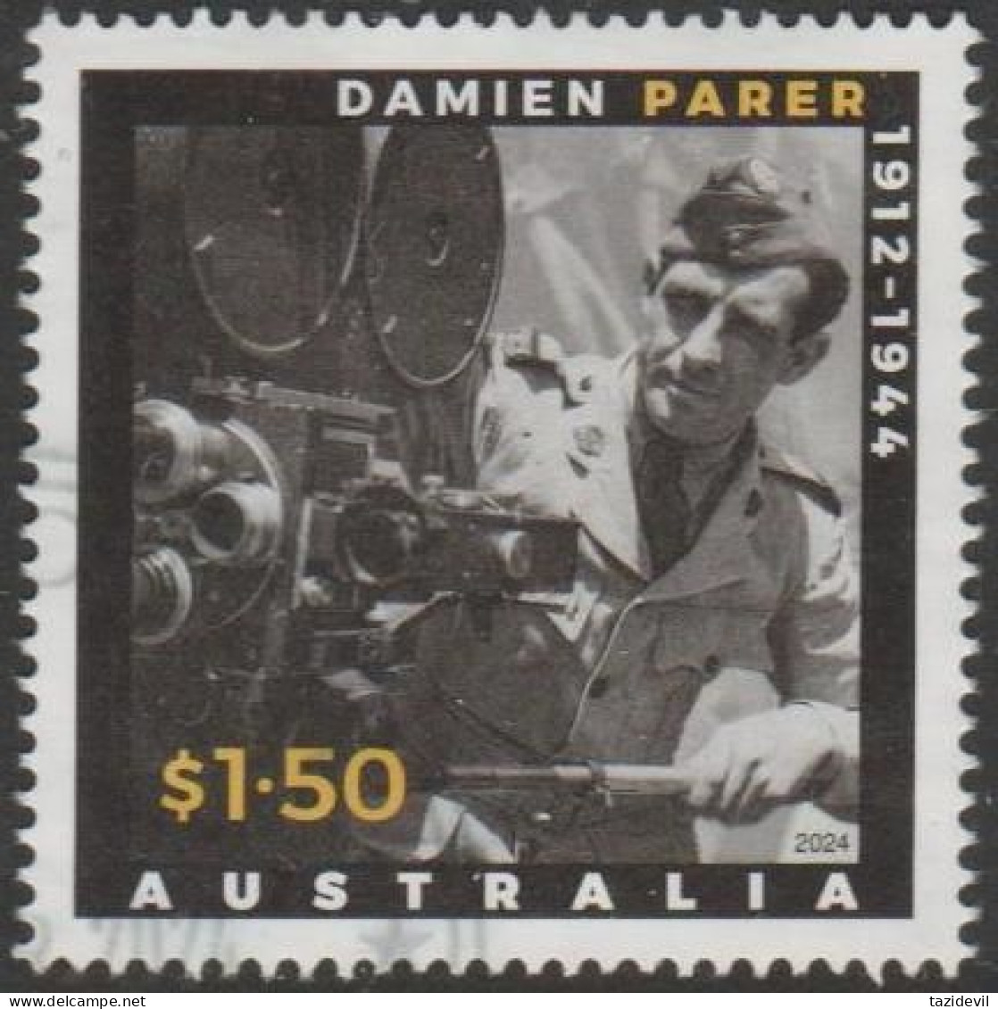 AUSTRALIA - USED 2024 $1.50 Anzac Day 2024 - Picturing War - Damien Parer - Usati