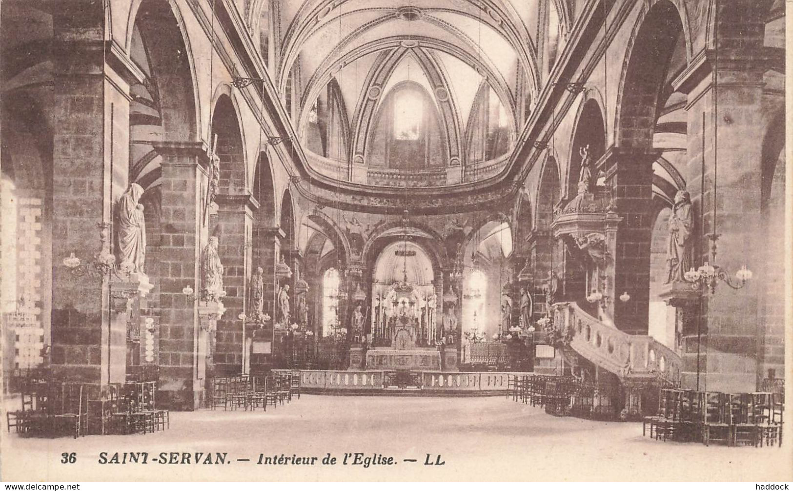 SAINT SERVAN : INTERIEUR DE L'EGLISE - Autres & Non Classés