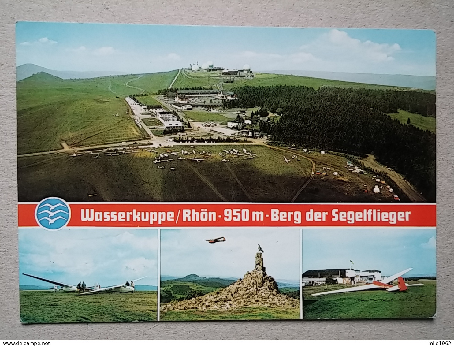 KOV 800-187 - GERMANY, WASSERKUPPE, BERG DER SEGELFLIEGER, AVION, PLANE, AVIO - Autres & Non Classés