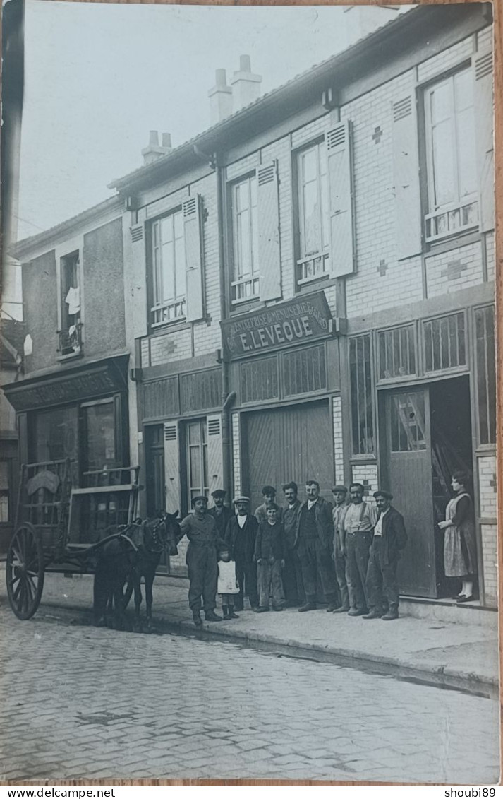 ALENÇON ? MENUISERIE LÉVÊQUE  MAGASIN DEVANTURE CARTE PHOTO - Alencon