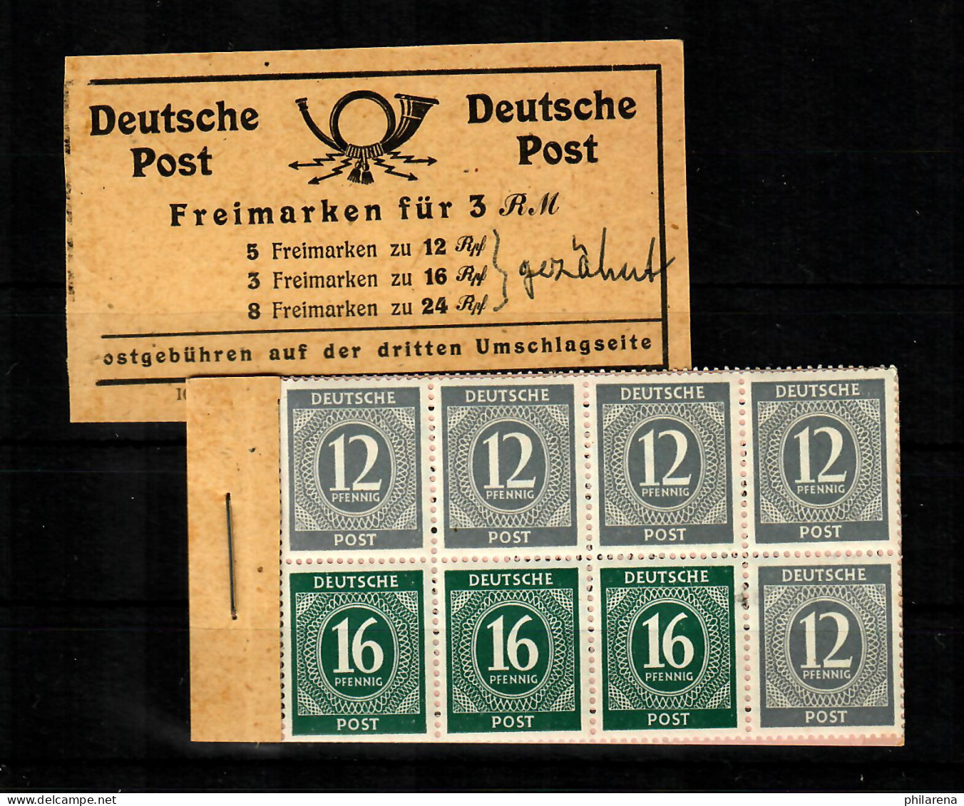 MH Ziffern, Beschrieben, Deckel Getrennt, 1946 - Storia Postale