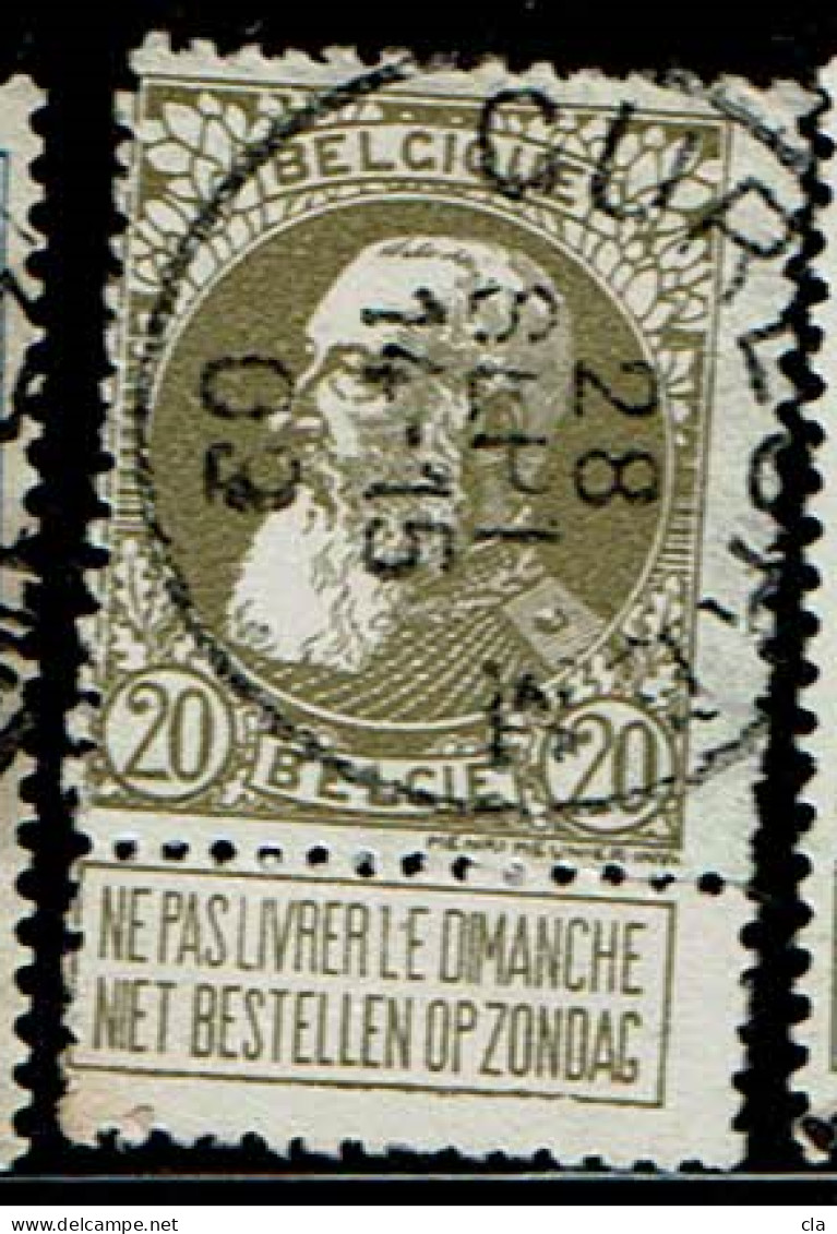 75  Obl   Cureghem - 1905 Grosse Barbe