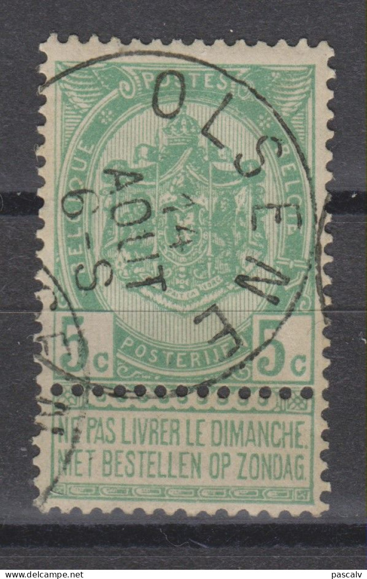 COB 56 Oblitération Centrale OLSENE - 1893-1907 Stemmi