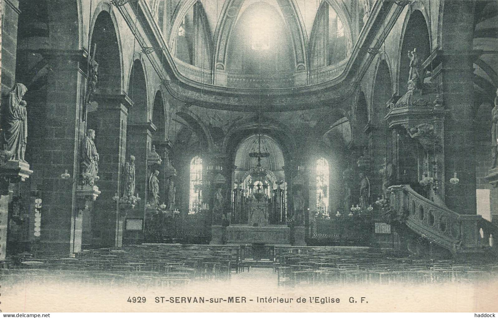 SAINT SERVAN : INTERIEUR DE L'EGLISE - Other & Unclassified