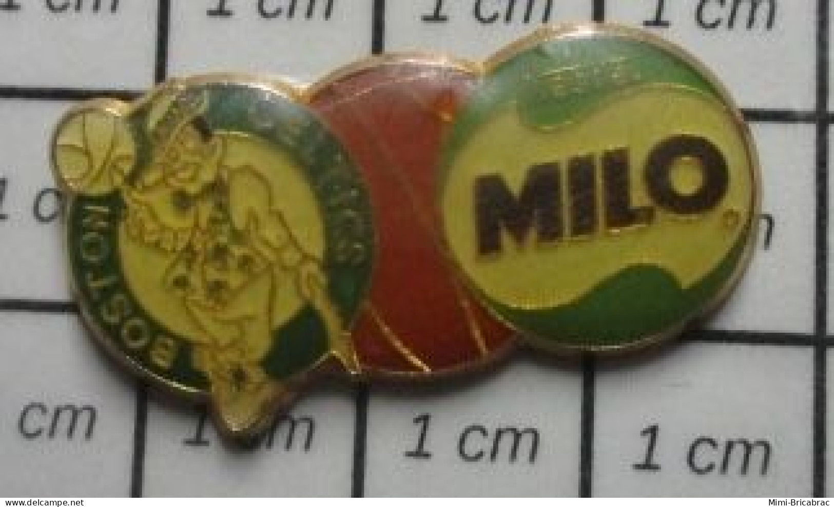 3417 Pin's Pins / Beau Et Rare / THEME : SPORTS / BASKET AMERICAIN BOSTON CELTICS GLACES MILO NESTLE - Radsport