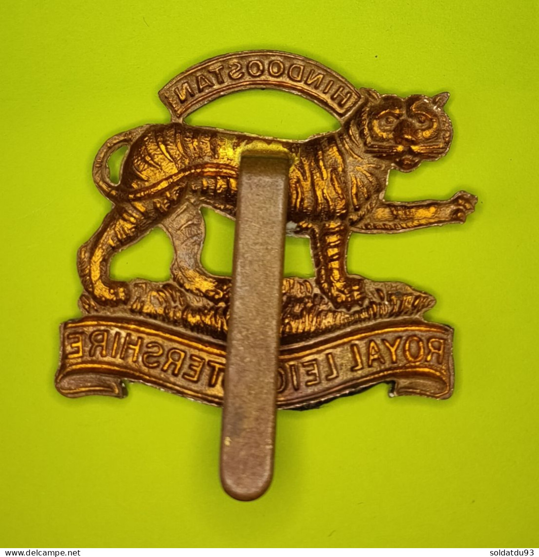 Insigne De Casquette Du Régiment Du Leicestershire WW1 - 1914-18