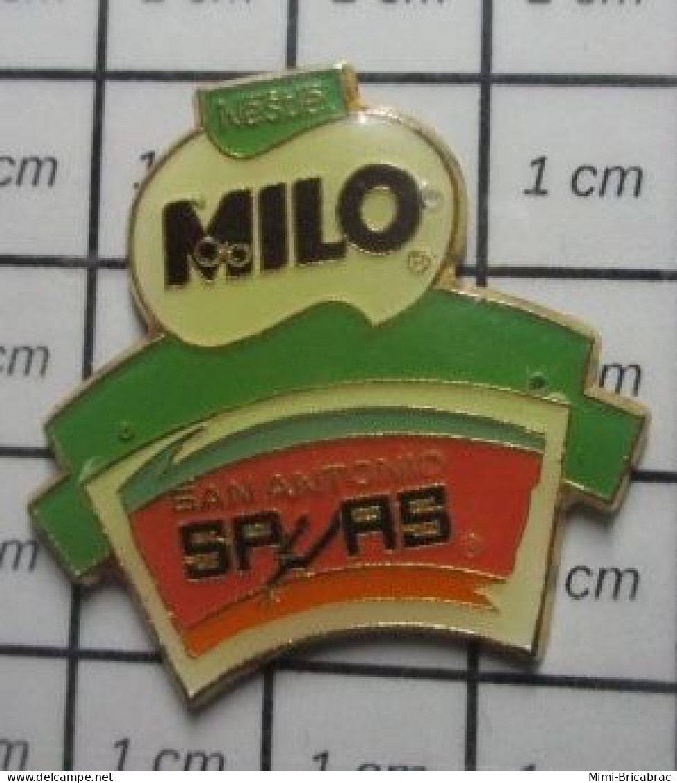 3417 Pin's Pins / Beau Et Rare / SPORTS / BASKET AMERICAIN SAN ANTONIO SPURS GLACES MILO NESTLE - Basketball