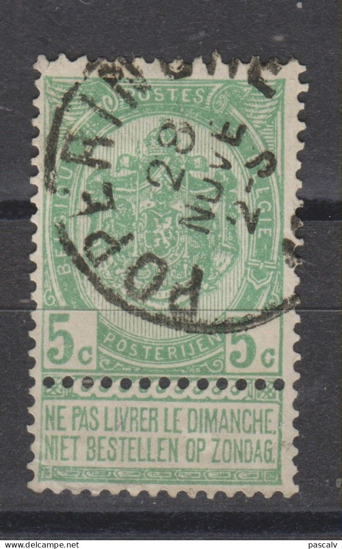 COB 56 Oblitération Centrale POPERINGHE - 1893-1907 Wappen