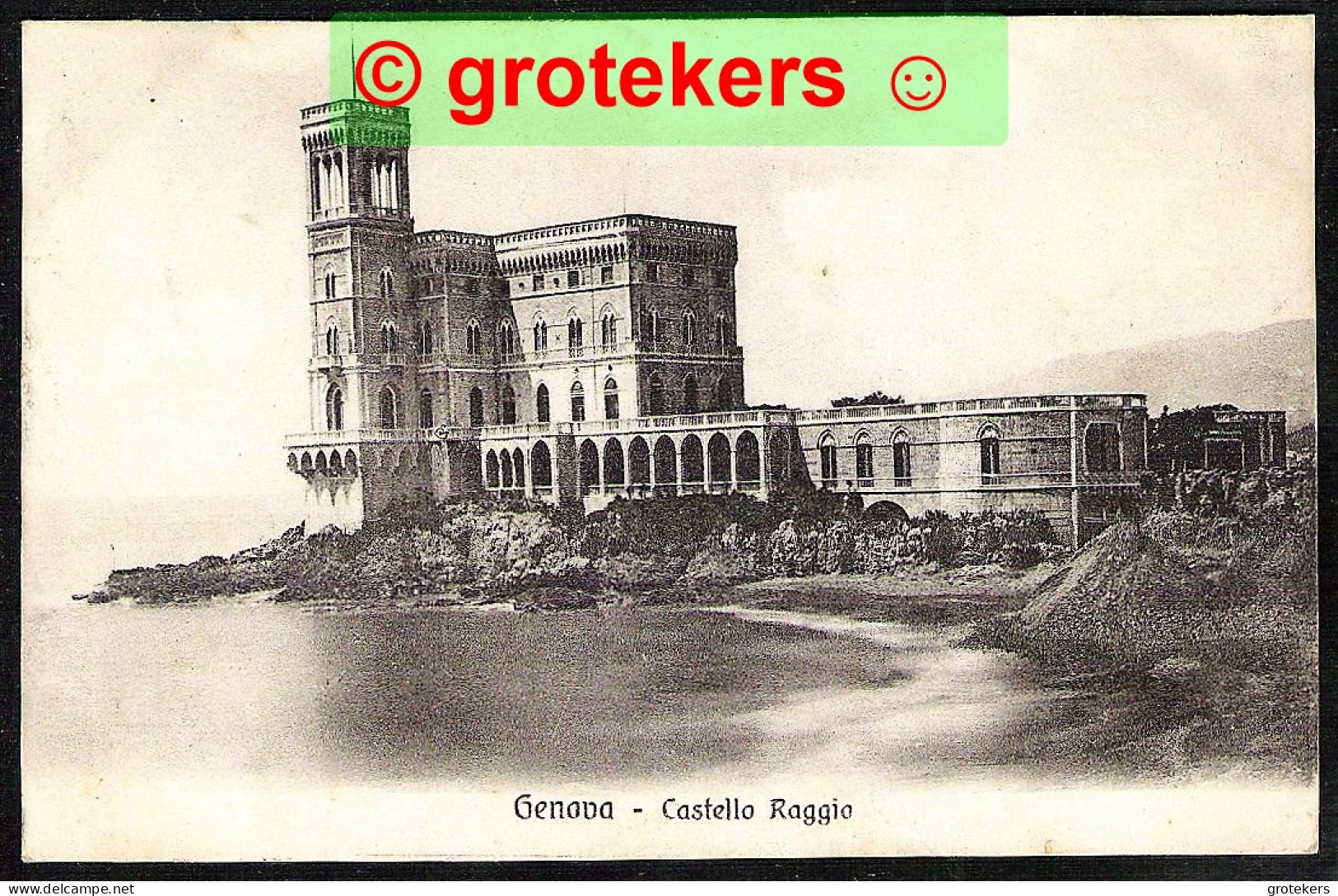 GENOVA Castello Raggio 1927 Cancel AMBULANT Genova-Milano Sez B   TRAIN CANCELLATION - Genova (Genoa)