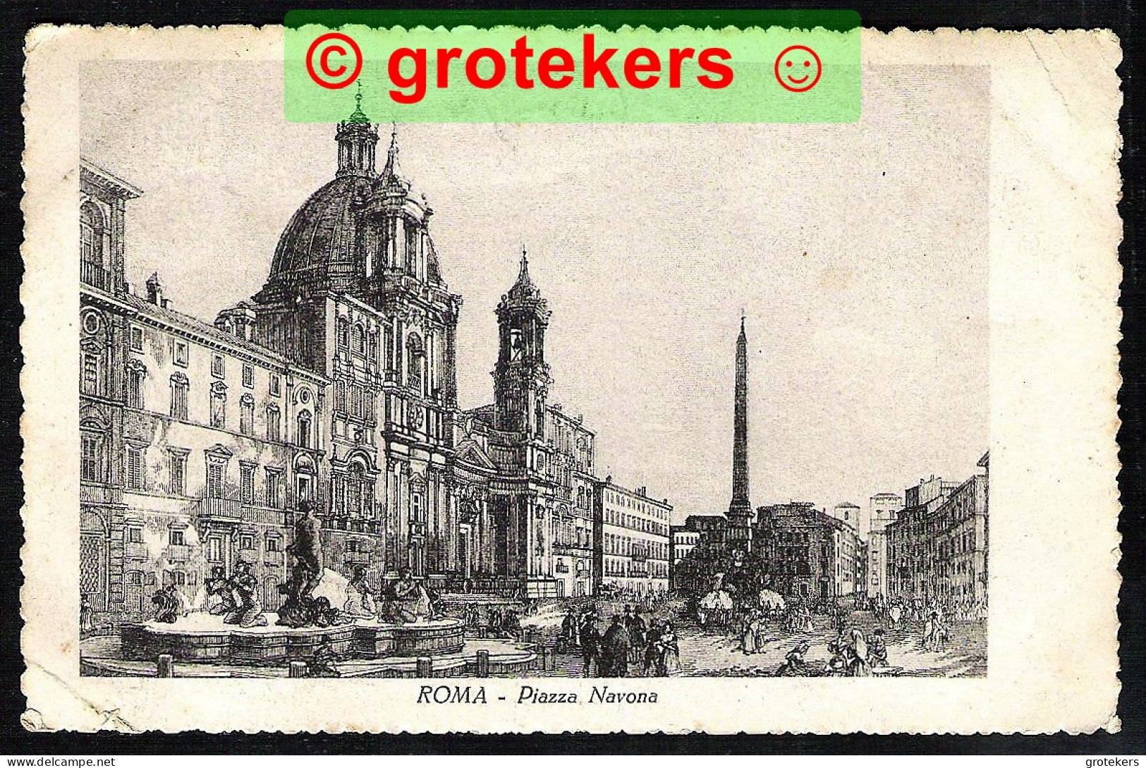 ROMA Piazza Navona 1925  - Lugares Y Plazas