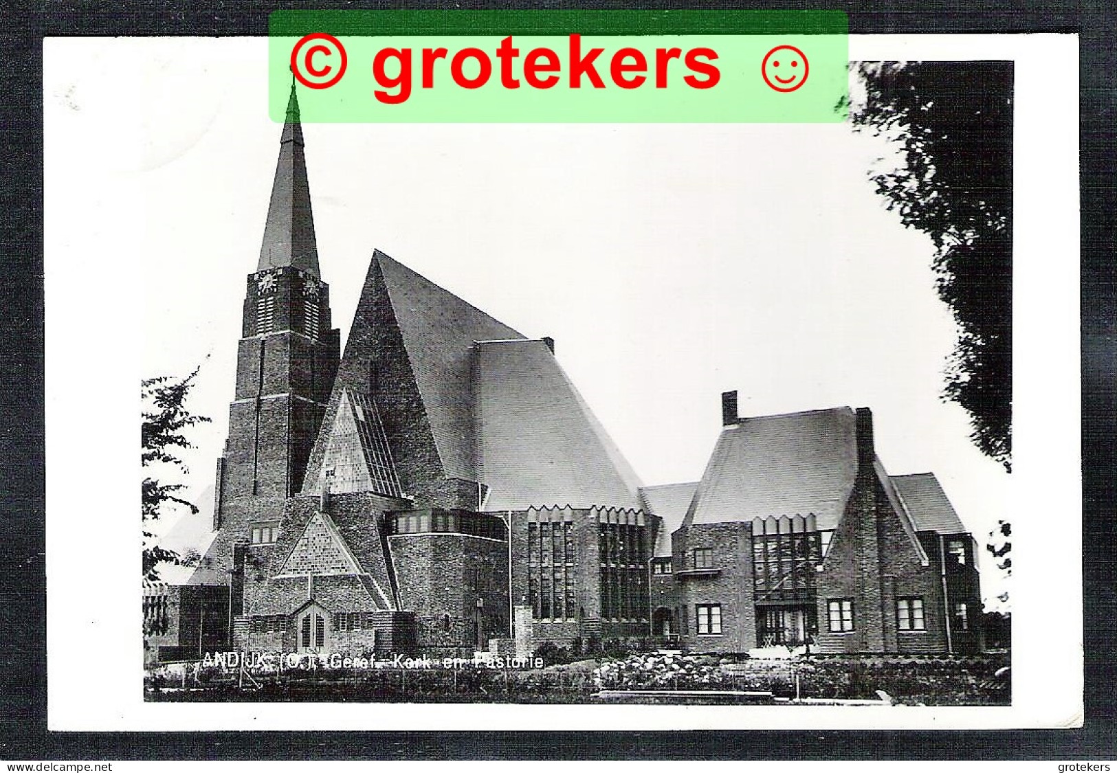 ANDIJK Oost - Gereformeerde Kerk En Pastorie 1965 - Andere & Zonder Classificatie