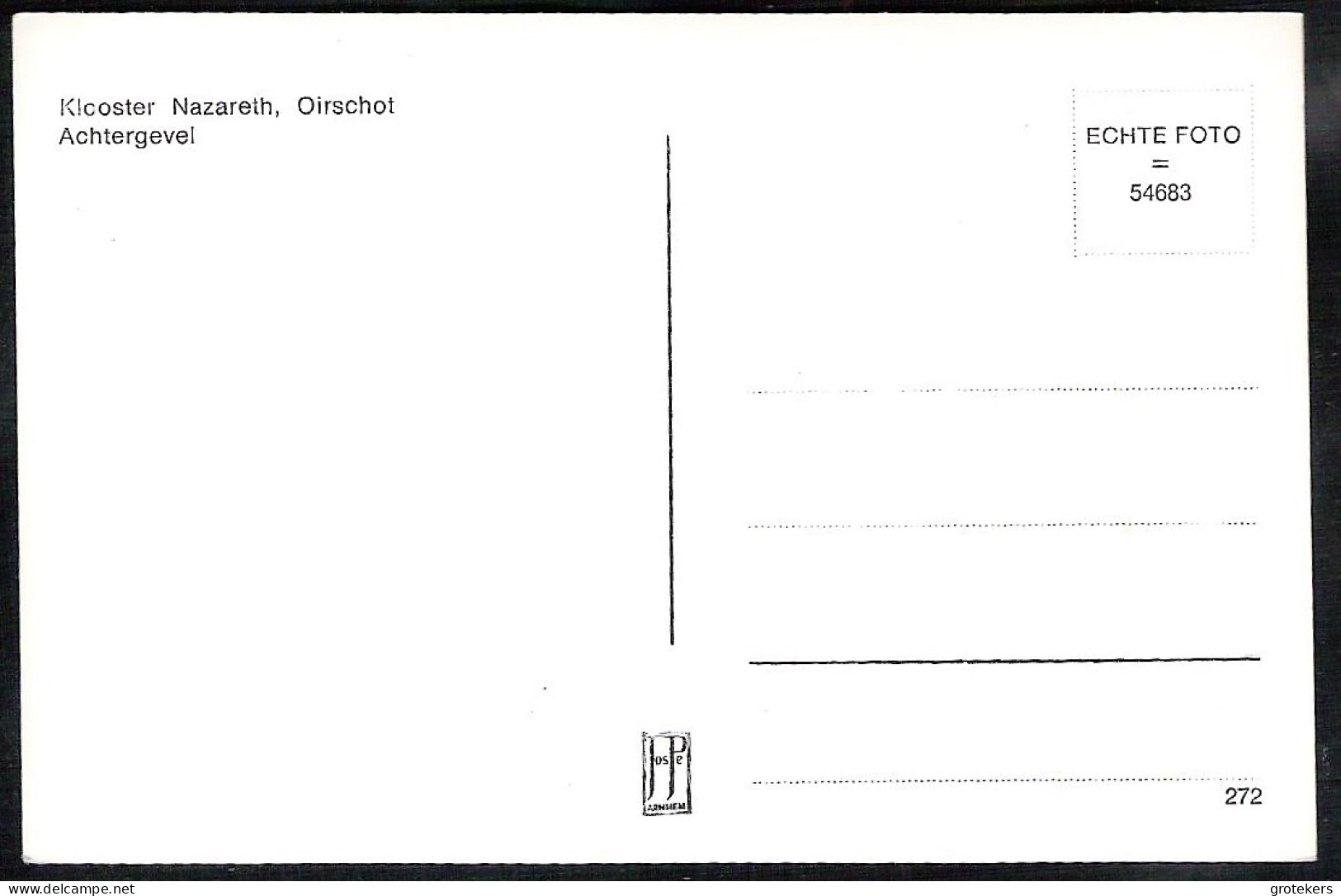 OIRSCHOT Klooster Nazareth 1972 - Andere & Zonder Classificatie