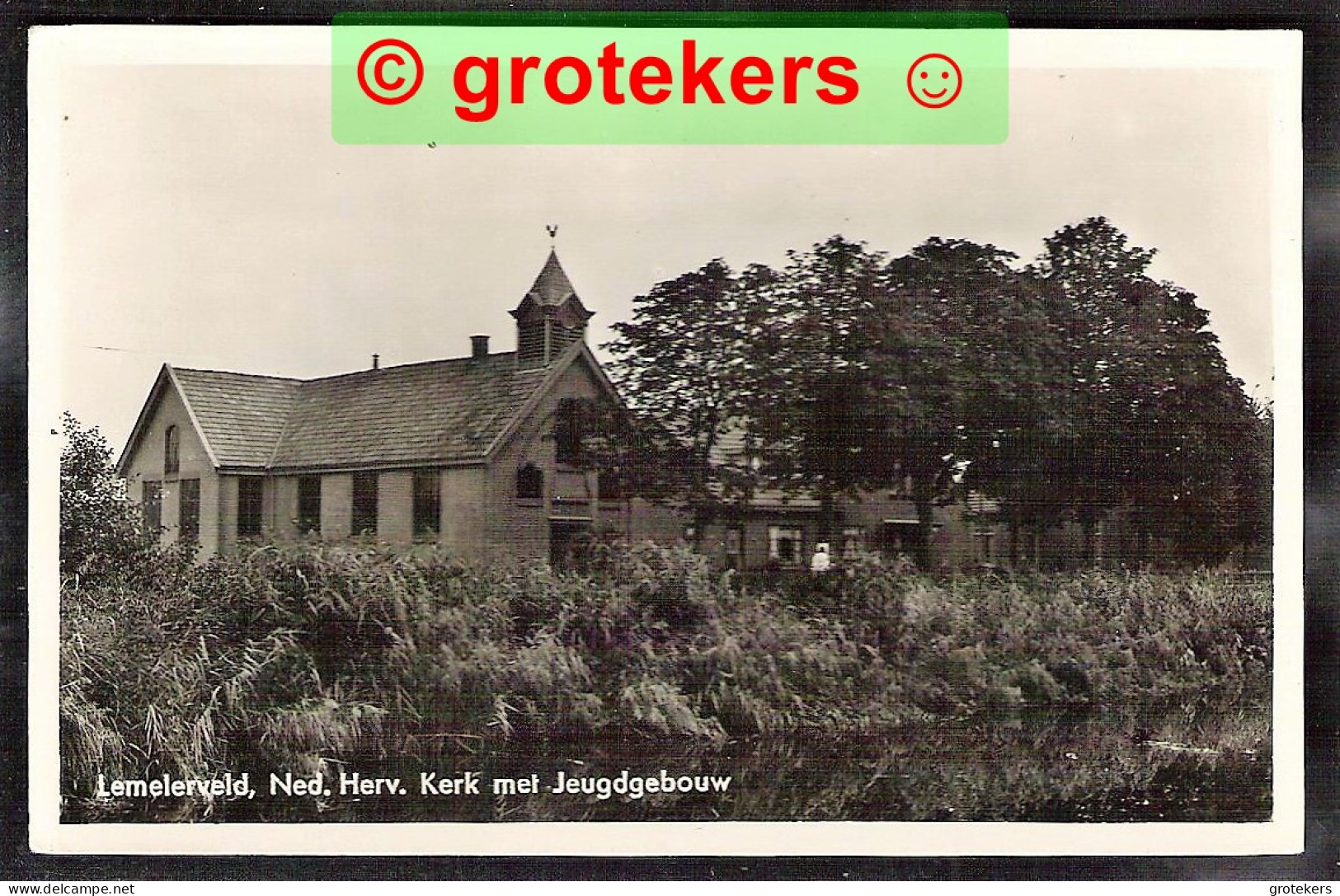 LEMERLERVELD Ned. Herv. Kerk Met Jeugdgebouw 1949 - Altri & Non Classificati