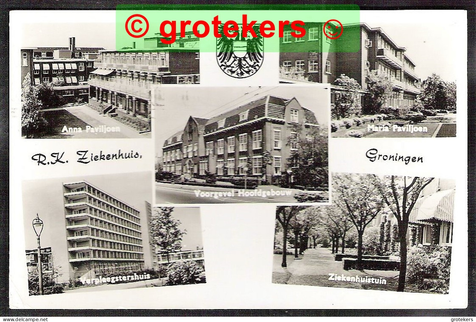 GRONINGEN R.K. Ziekenhuis 5-luik 1961 - Groningen