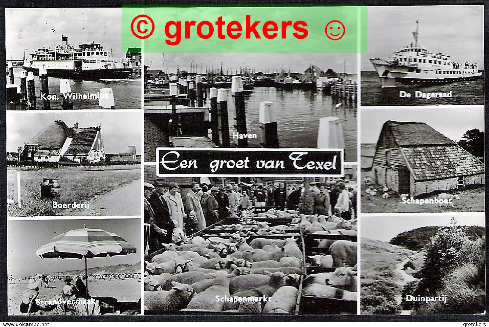 TEXEL Groet Van 8-luik 1963 - Texel